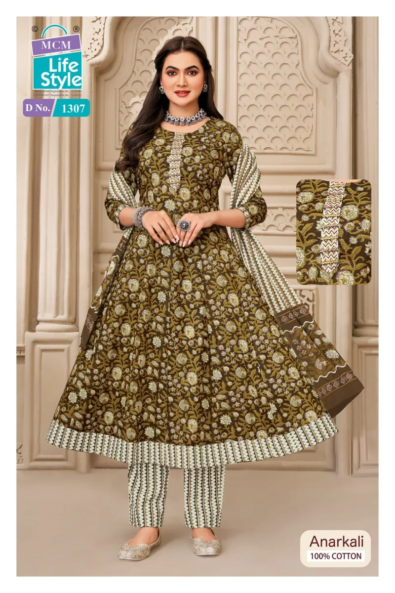 Anarkali Vol 13 By Mcm Cotton Printed Anarkali Kurtis Set